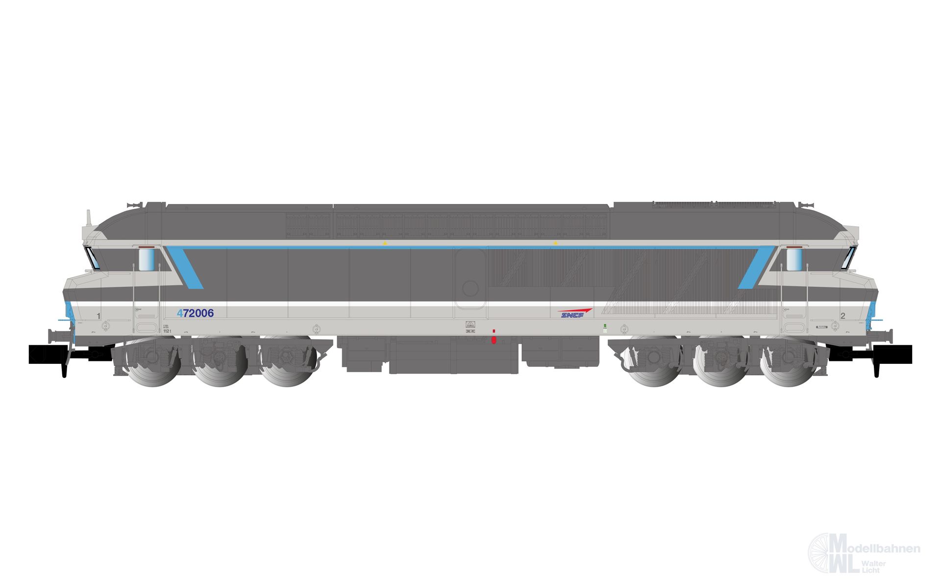 Arnold 2653S - Diesellok CC 72006 SNCF Ep.V Multiservice N 1:160 Sound