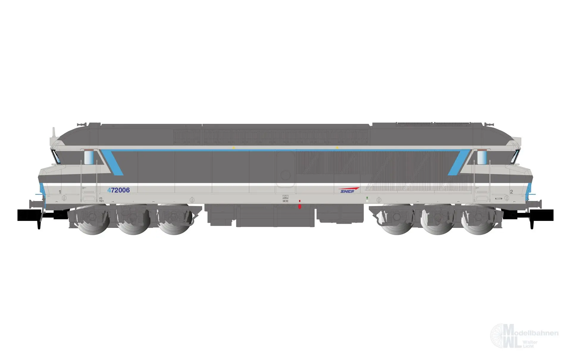 Arnold 2653S - Diesellok CC 72006 SNCF Ep.V Multiservice N 1:160 Sound