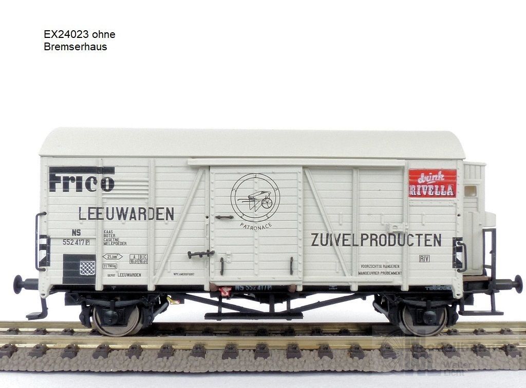 Exact Train 24023 - Güterwagen gedeckt NS Ep.III Oppeln FRICO Rivella H0/GL Exact Train 24023 - Güterwagen gedeckt NS Ep.III Oppeln FRICO Rivella H0/GL