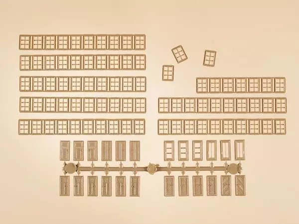 Auhagen 48650 - Sprossenfenster, Türen H0 1:87 / TT 1:120