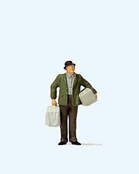 Preiser 28160 - Mann mit Vogelkäfig H0 1:87