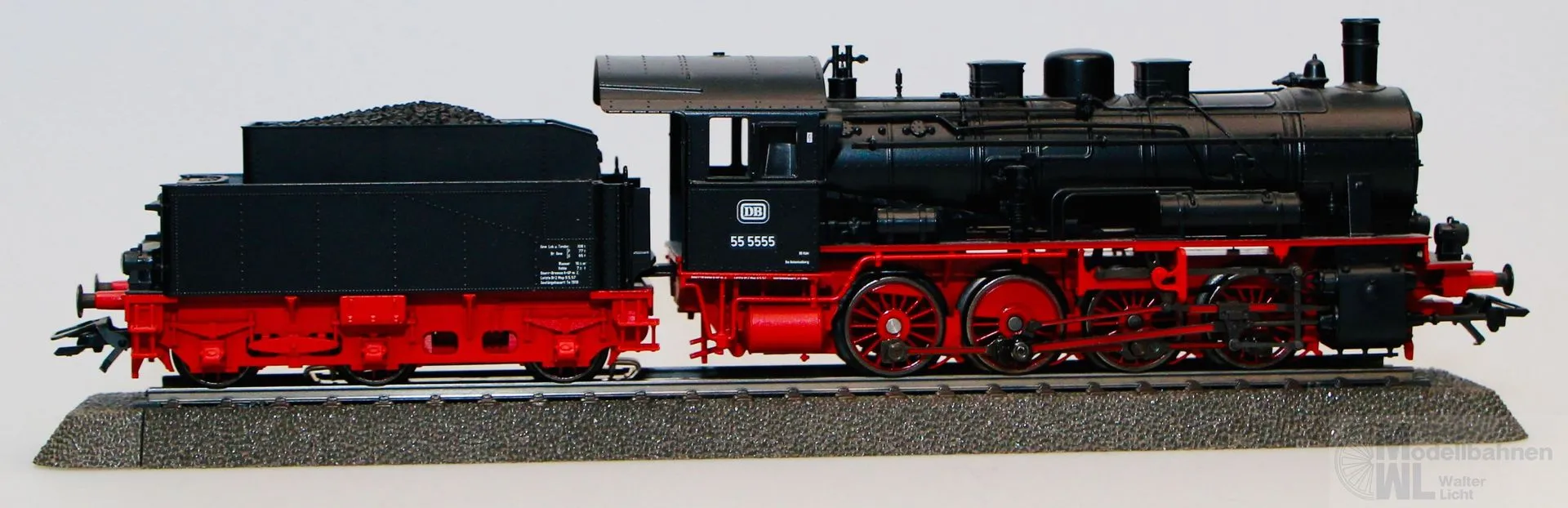 Märklin 37550 - MÄRKLIN - Dampflok BR 55 5555 DB Ep.III H0/WS Digital