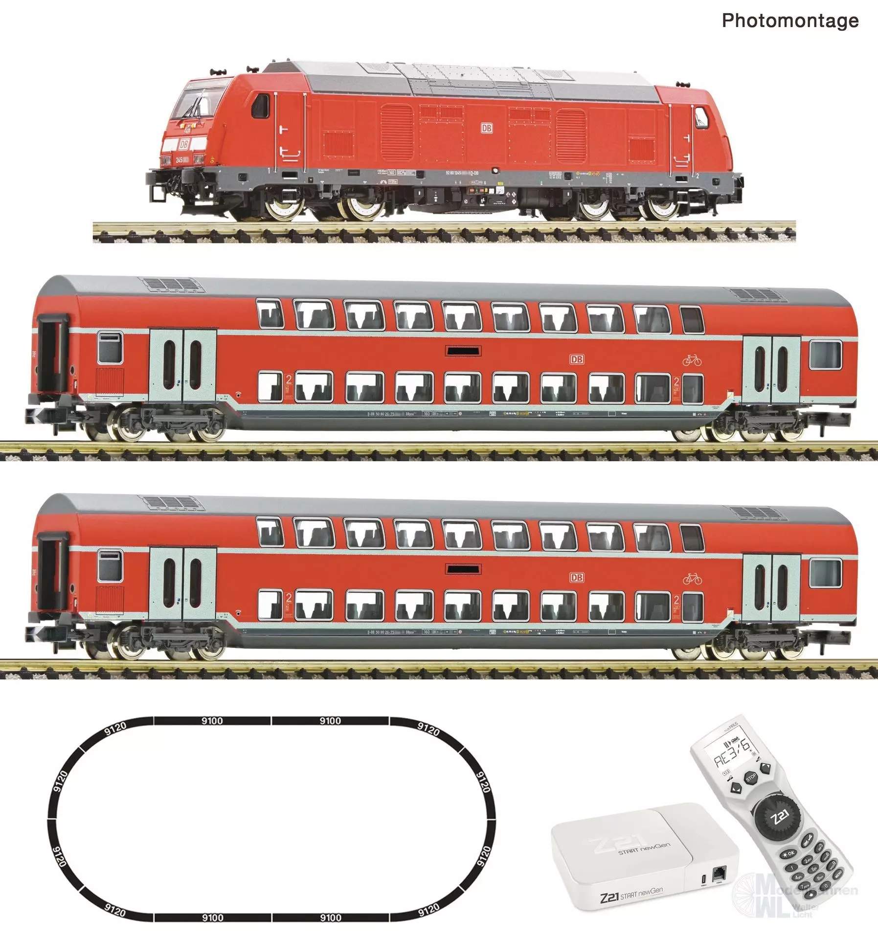 Fleischmann 5170006 - Z21 start newGen Startset Diesellok BR 245 DB Ep.V N 1:160 Digital