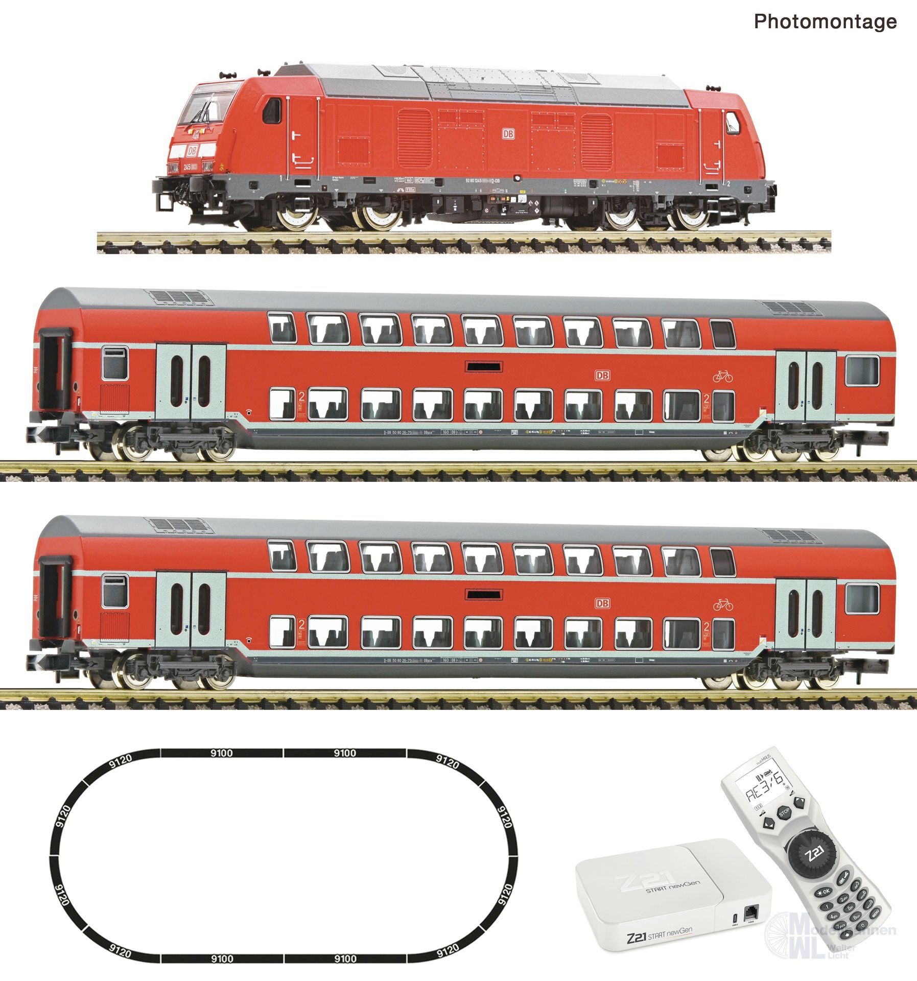 Fleischmann 5170006 - Z21 start newGen Startset Diesellok BR 245 DB Ep.V N 1:160 Digital