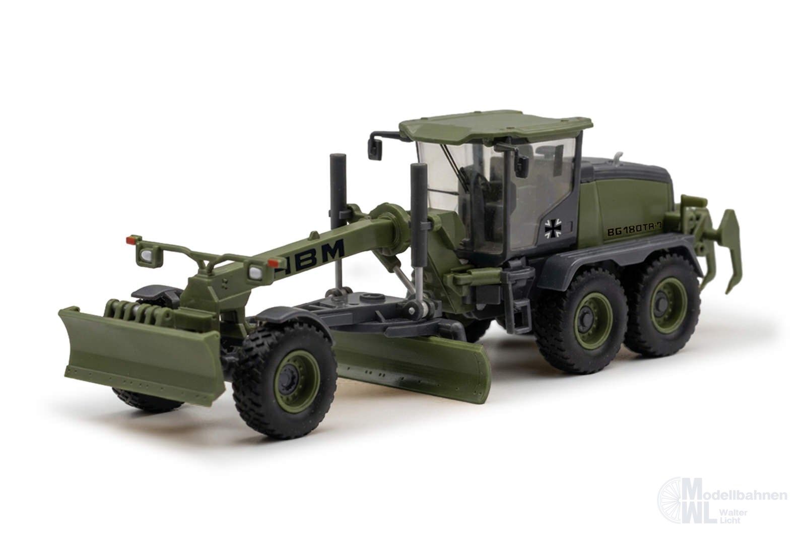 Herpa 747400 - HBM-Nobas Grader olivgrün H0 1:87