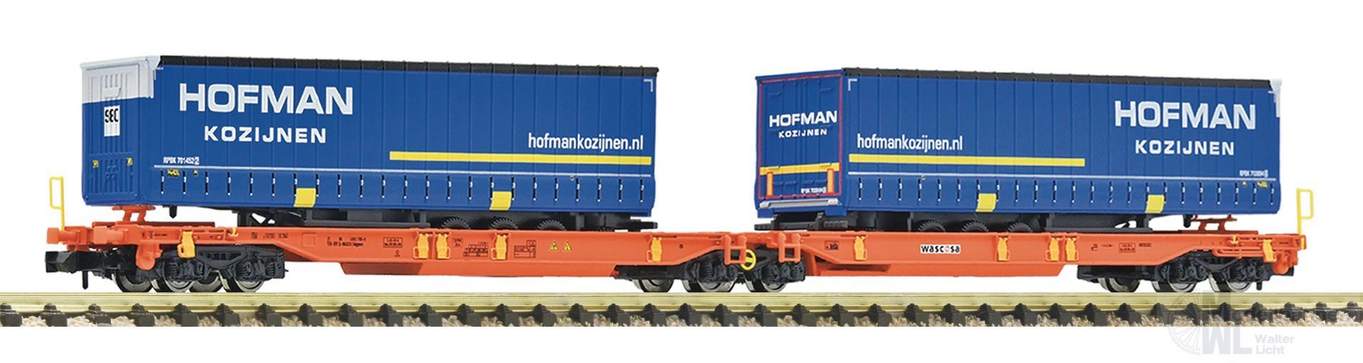 Fleischmann 6660118 - Doppeltaschen-Gelenkwagen WASCOSA Ep.VI N 1:160