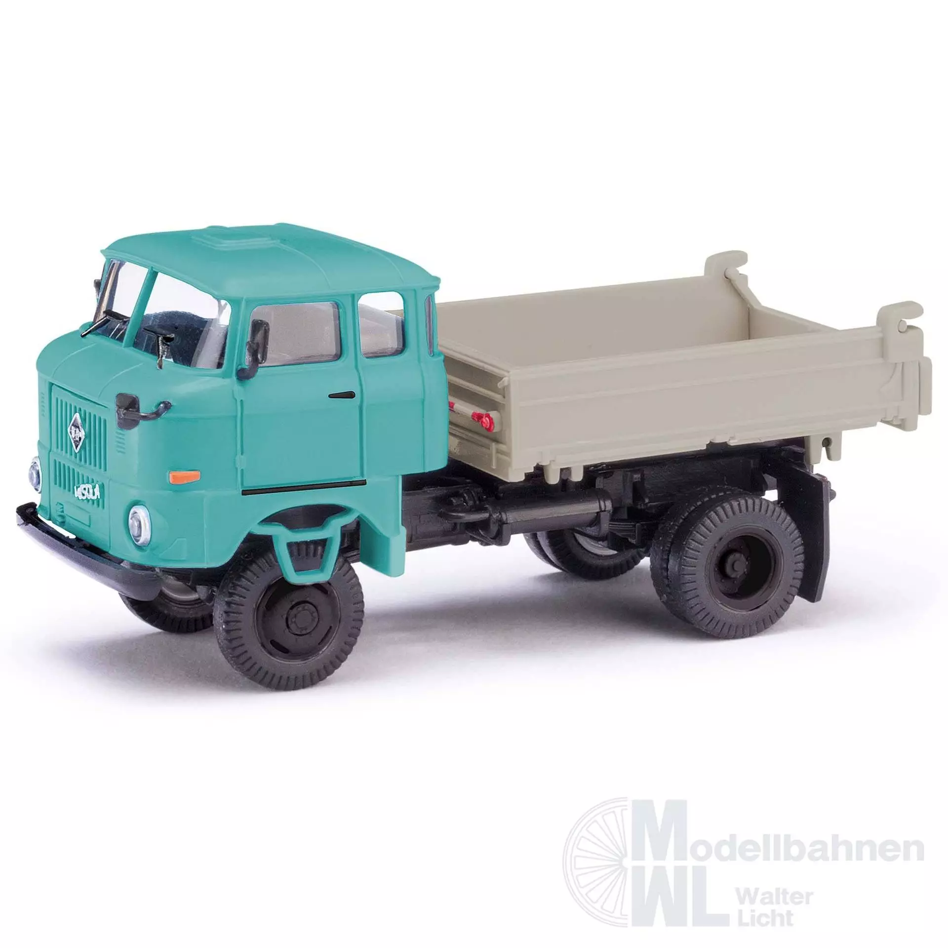 Busch 95287 - IFA W50 LA 3 Seitenkipper Graublau  H0 1:87
