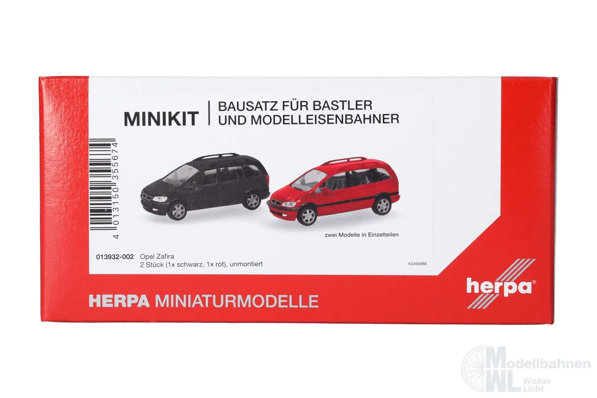 Herpa 013932-002 - MiKi Opel Zafira 2 Stück H0 1:87
