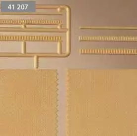 Auhagen 41207 - Ziegelmauern mit Zahnfriesvarianten gelb H0 1:87