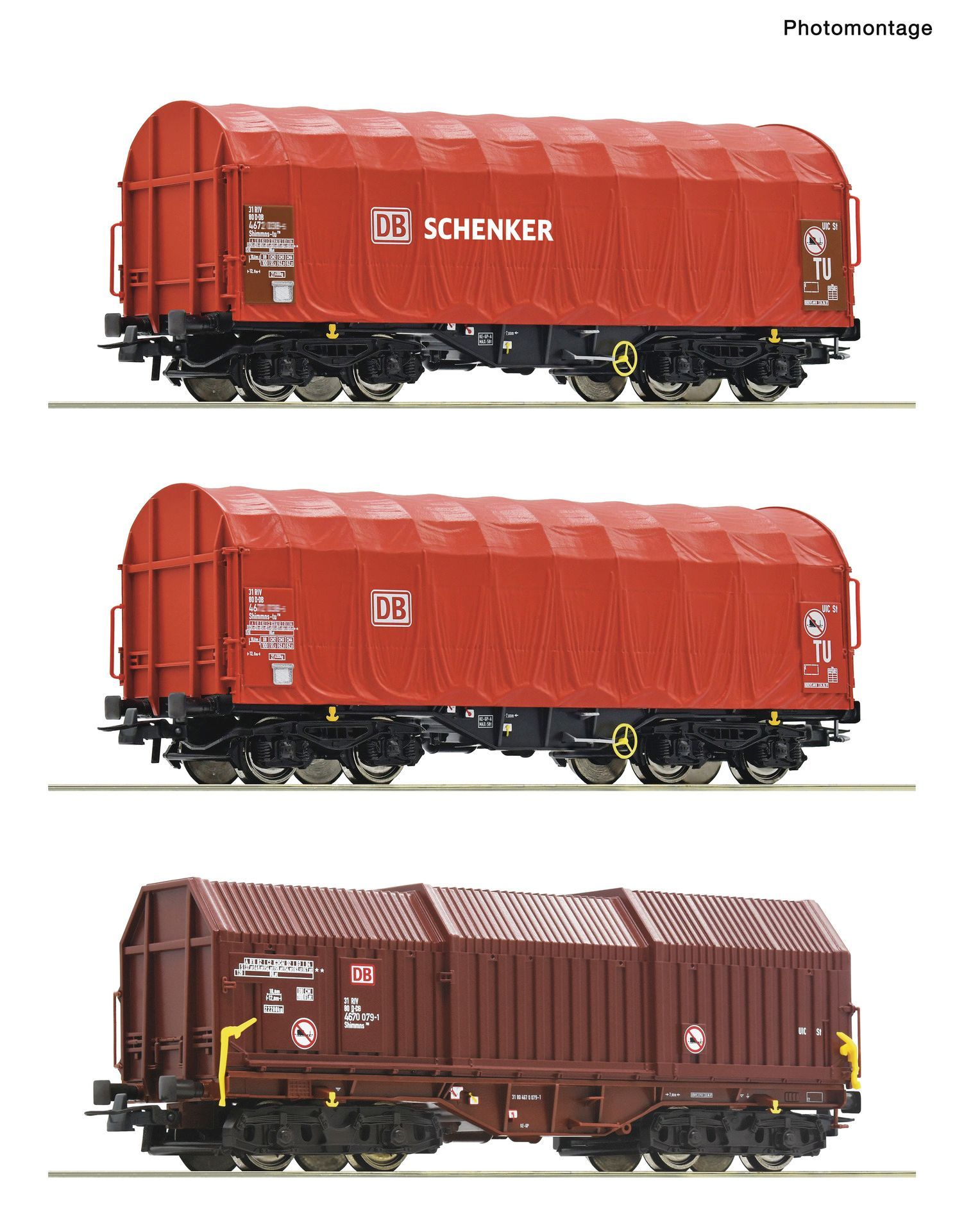 Roco 6600368 - Stahlzug Set DB Ep.VI 3.tlg. H0/GL