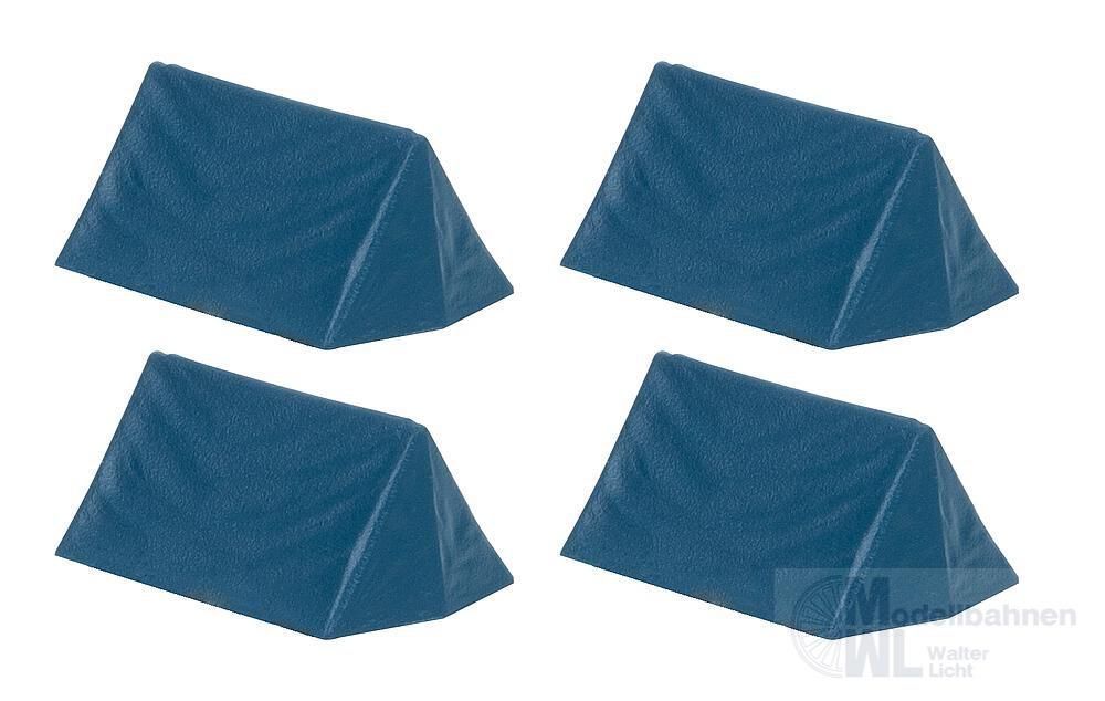 Faller 180003 - 4 Zelte blau H0 1:87