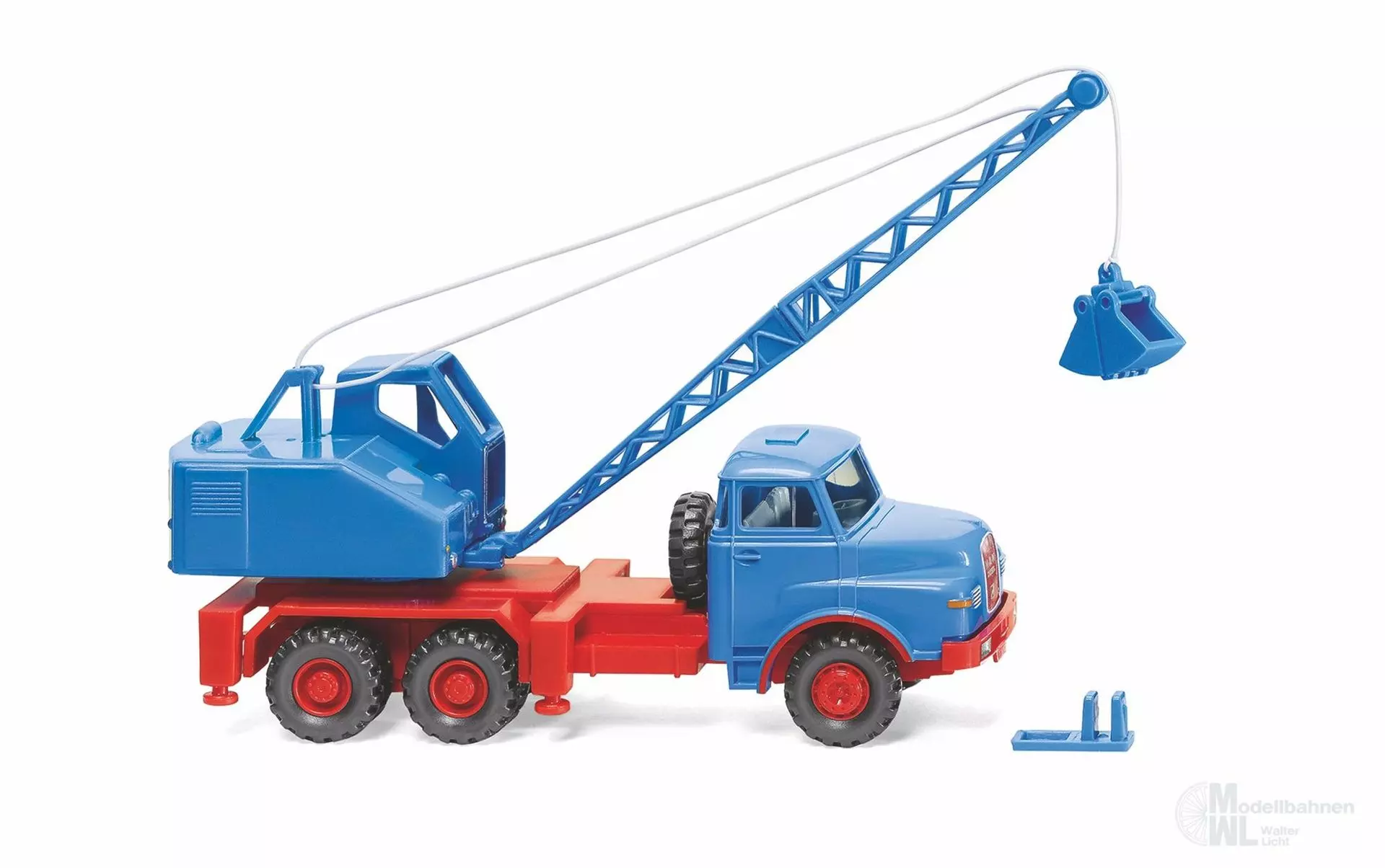 Wiking 066206 - Kranwagen MAN/Fuchs himmelblau H0 1:87