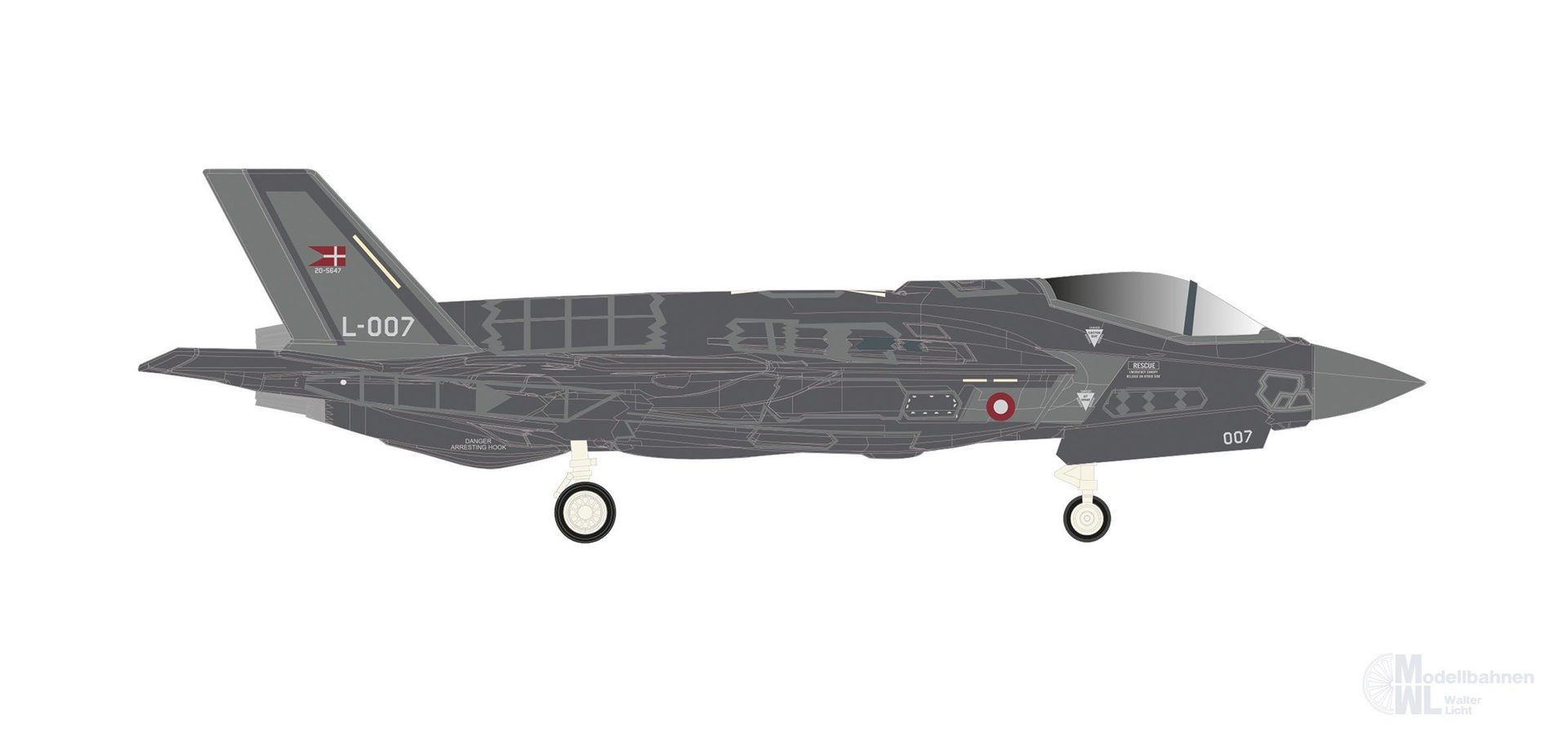 Herpa 573603 - F-35A Danish AF Esk 727 H0 1:200