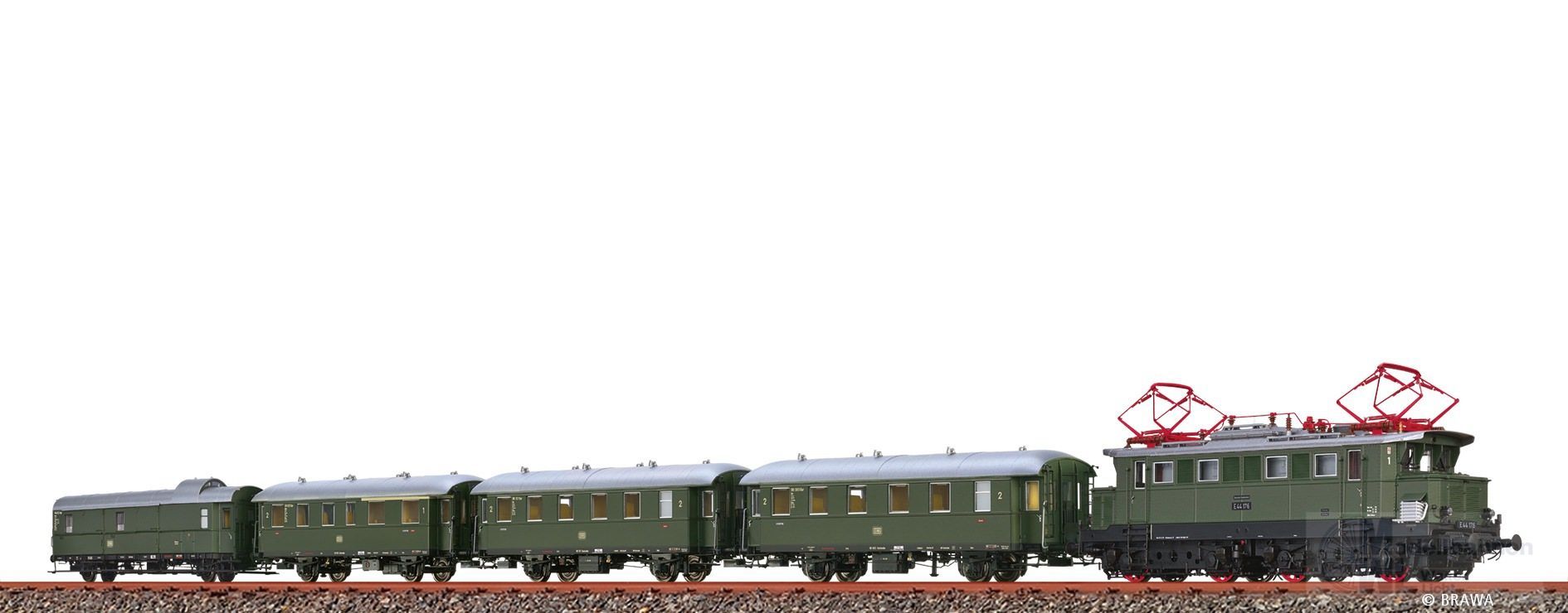 Brawa 50894 - Zugset Höllentalbahn mit E-Lok E 44 DB Ep.III 5.tlg. H0/GL BASIC