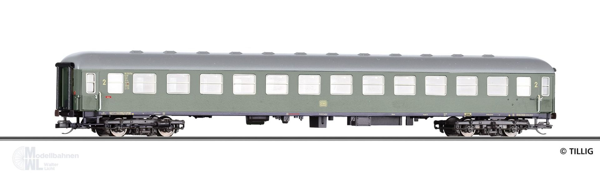 Tillig 16222 - Personenwagen DB Ep.III 2.Kl. B4üm-54 TT 1:120