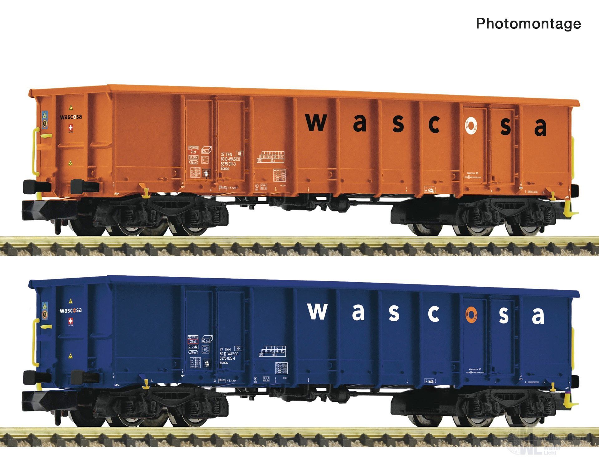 Fleischmann 6660140 - Güterwagen Set WASCOSA Ep.VI 2.tlg. N 1:160