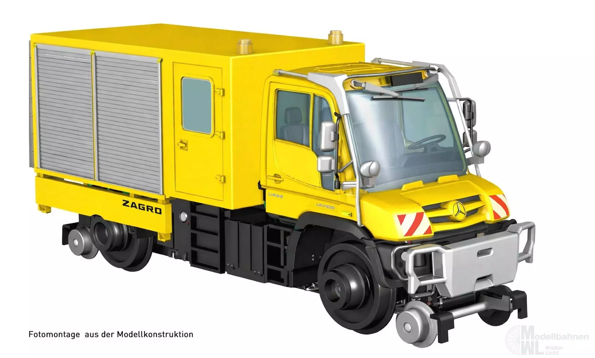 Hobbytrain 43201S - Zweiwege Unimog U423 neutral Ep.VI H0/GL Sound