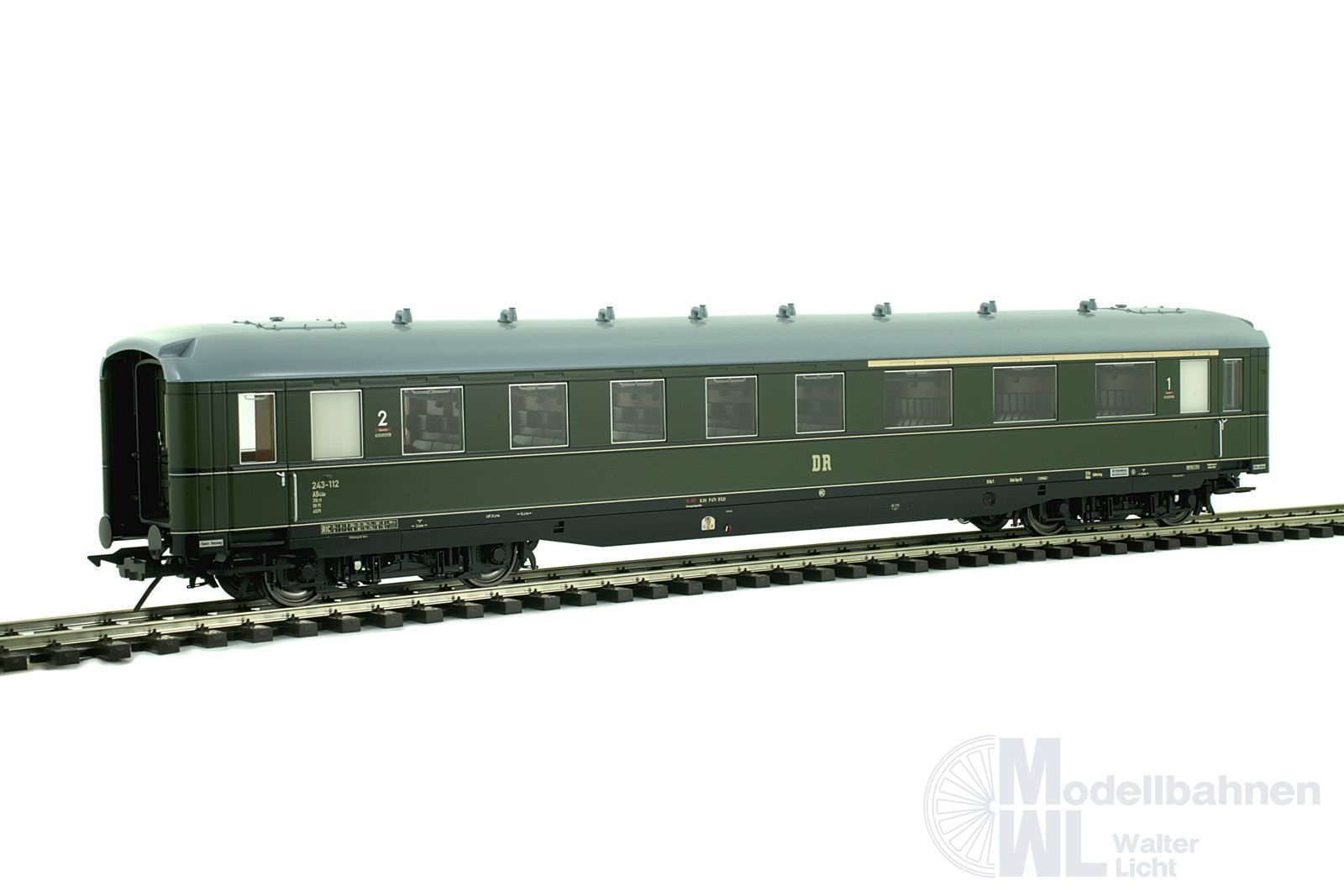 Lenz 41263-04 - Schürzenwagen DR Ep.IV 1/2.Kl. ABC4ü-39 flaschengrün Spur 0