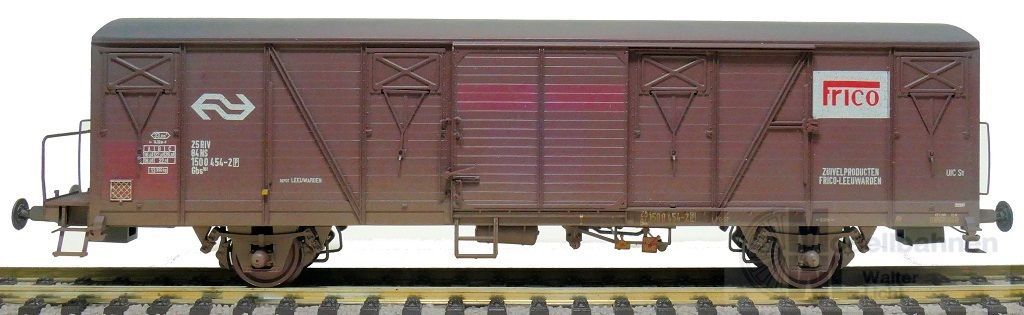 Exact Train 22095 - Güterwagen gedeckt NS Ep.IV Gbs Frico wagen gealtert H0/GL