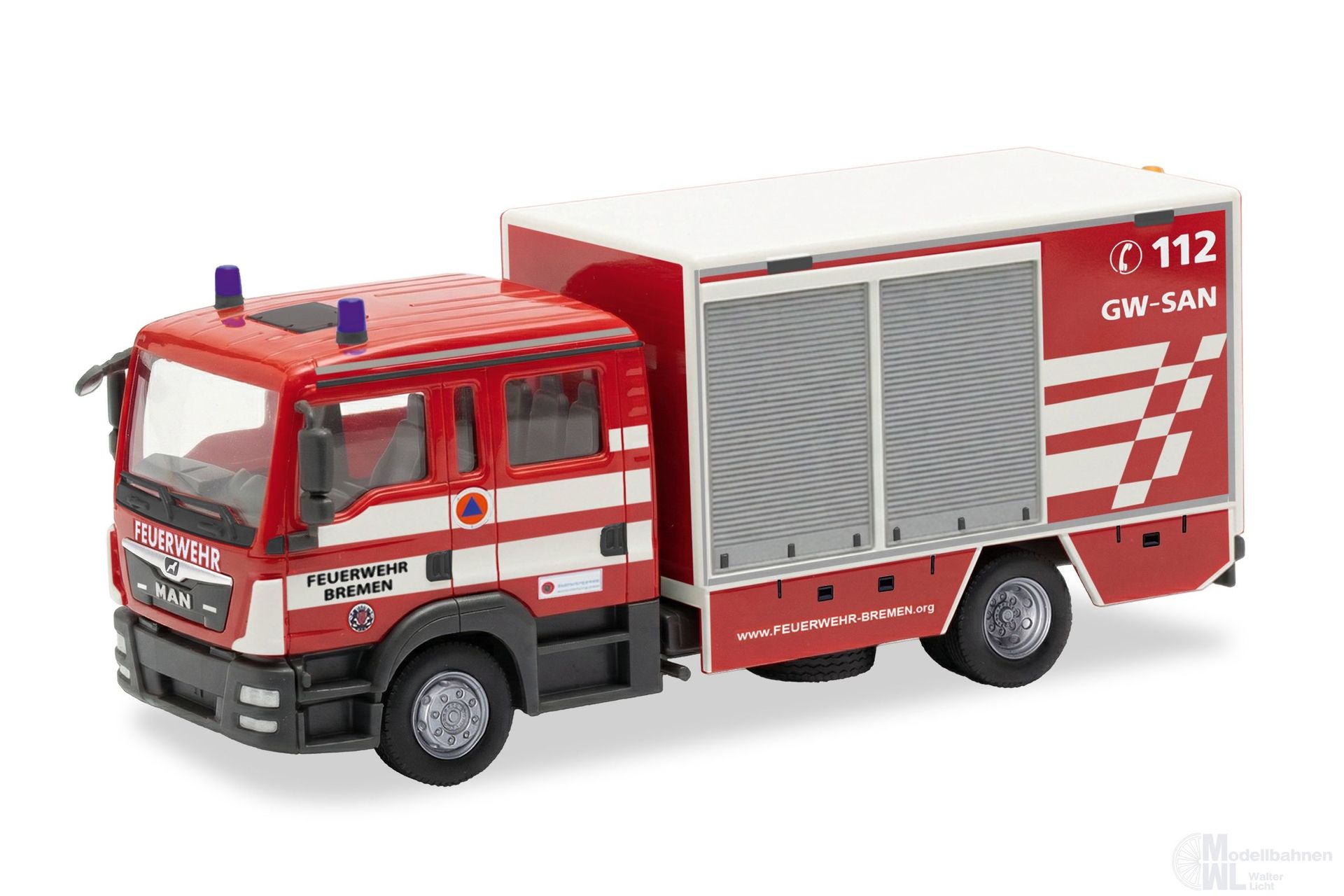 Herpa 099592 - MAN TGL Euro6 Gerätewagen-SAN Feuerwehr Bremen H0 1:87