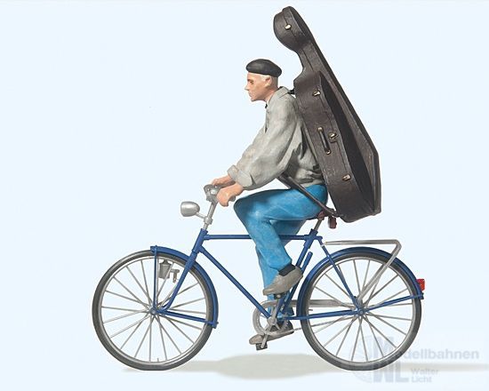 Preiser 45070 - Student auf Fahrrad Spur G