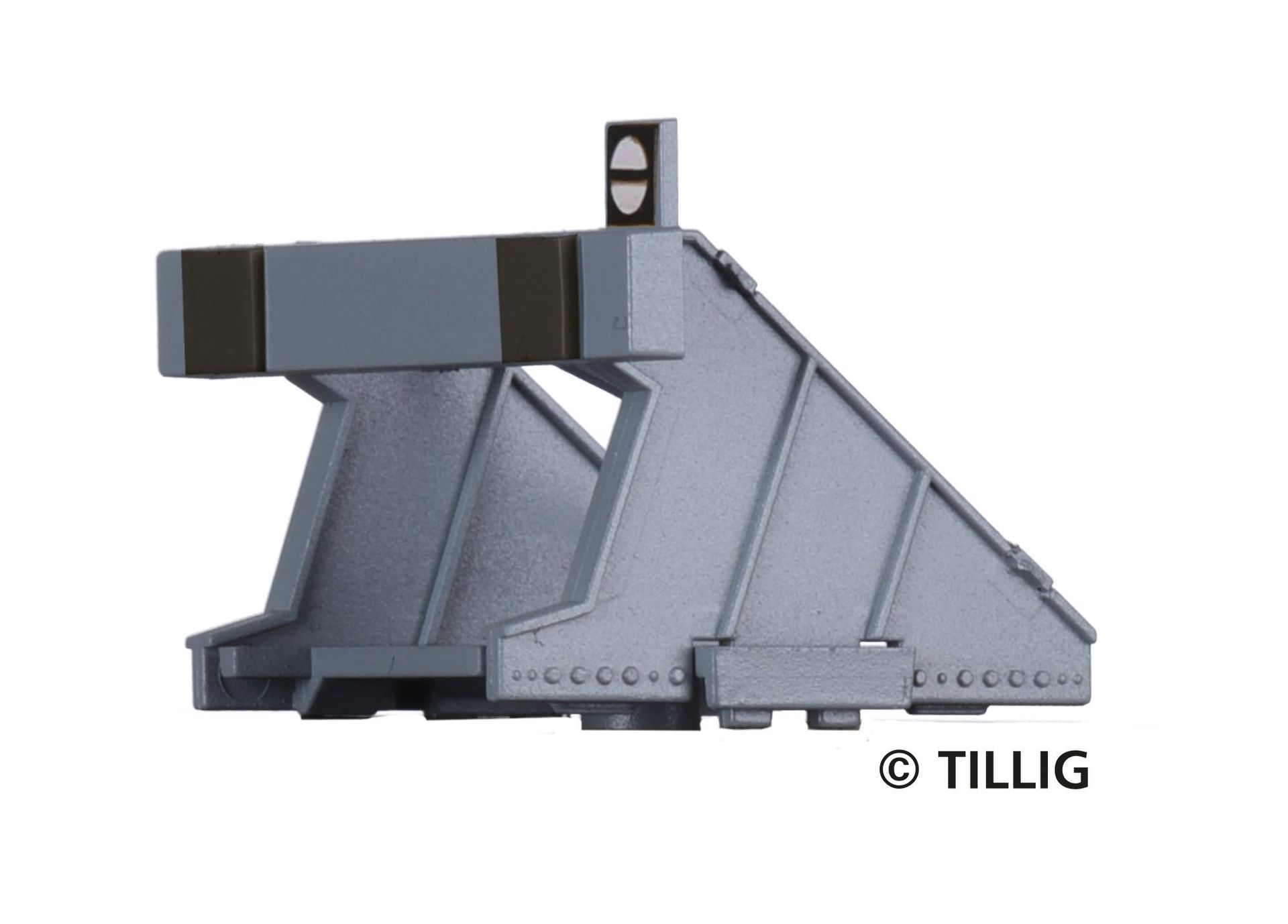 Tillig 85511 - Bausatz vier Prellböcke grau für ELITE-Gleissystem