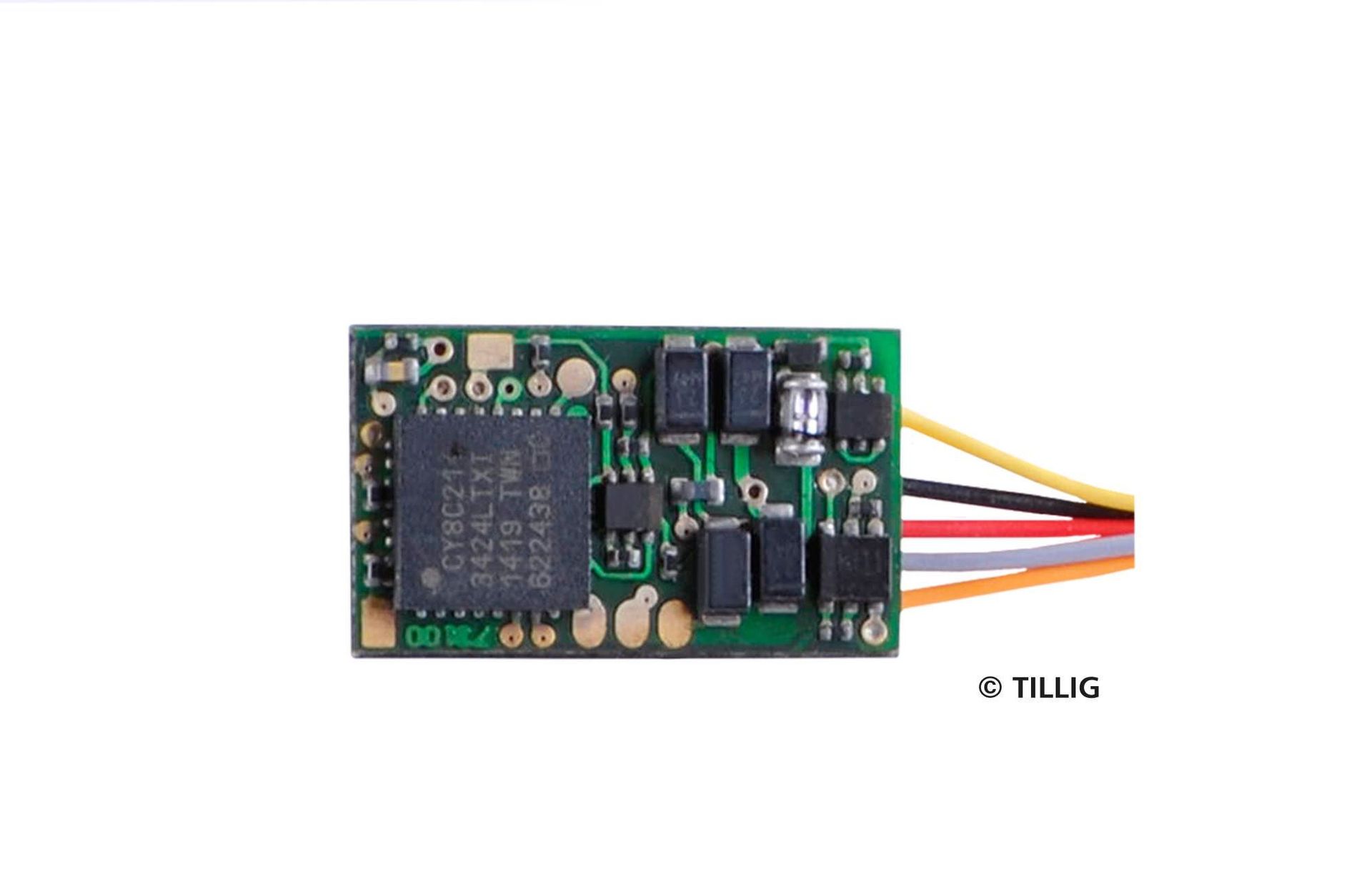 Tillig 66033 - Decoder mit Kabel und 6-poligem Stecker