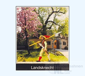 Preiser 99508 - Landsknecht mit Hellebarde H0 1:87