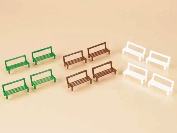 Auhagen 42650 - 12 Bänke H0 1:87 / TT 1:120