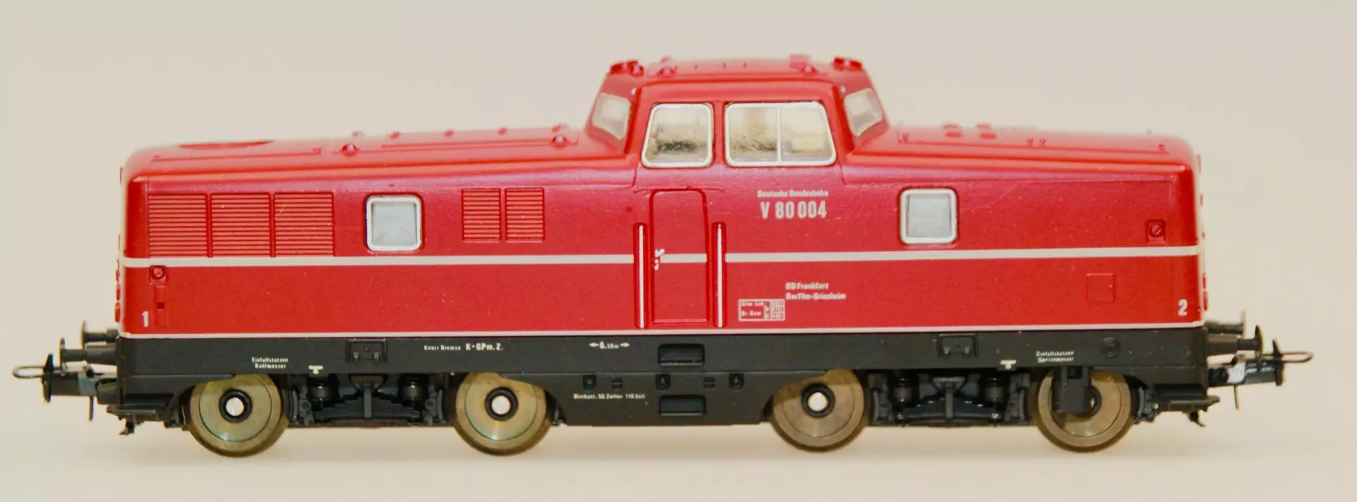 Lima 201629 - LIMA - Diesellok V80 004 DB weinrot H0/GL