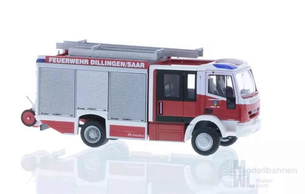 Rietze 68158 - Magirus HLF Team Cab FW Dillingen/Saar H0 1:87
