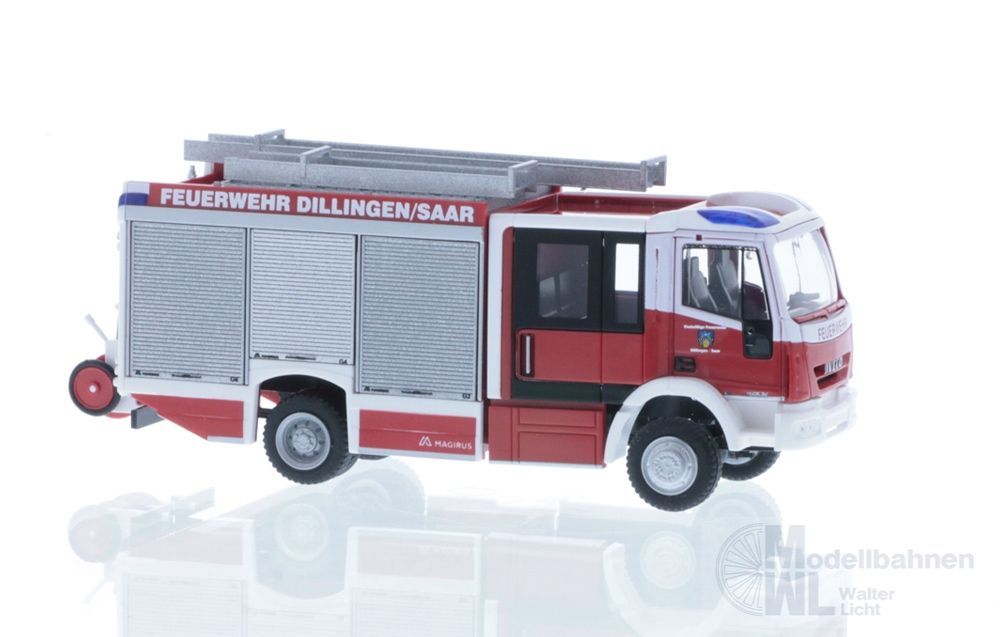 Rietze 68158 - Magirus HLF Team Cab FW Dillingen/Saar H0 1:87