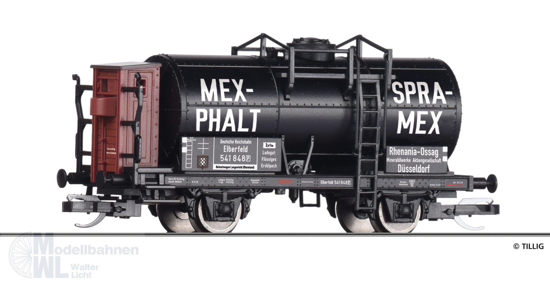 Tillig 95774 - Kesselwagen DRG Ep.II TT 1:120