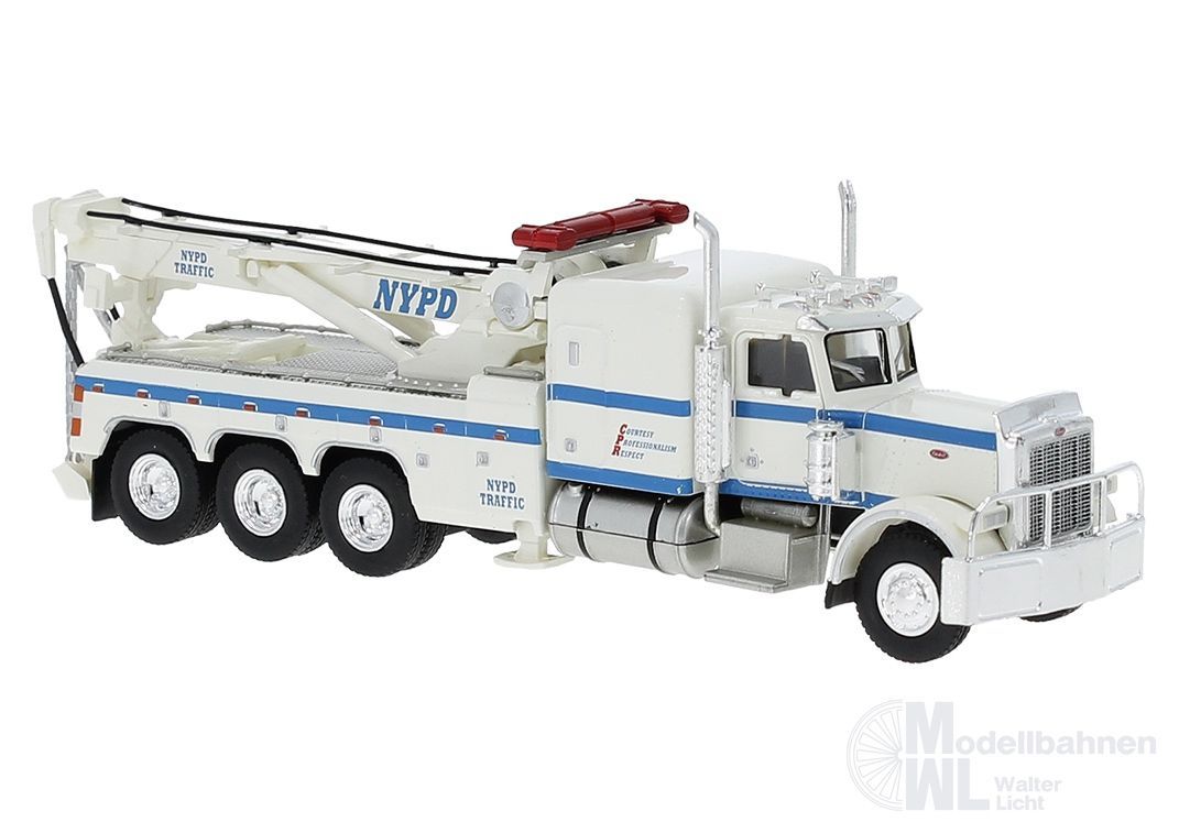 Brekina 86276 - Peterbilt 359 Abschlepper NYPD H0 1:87