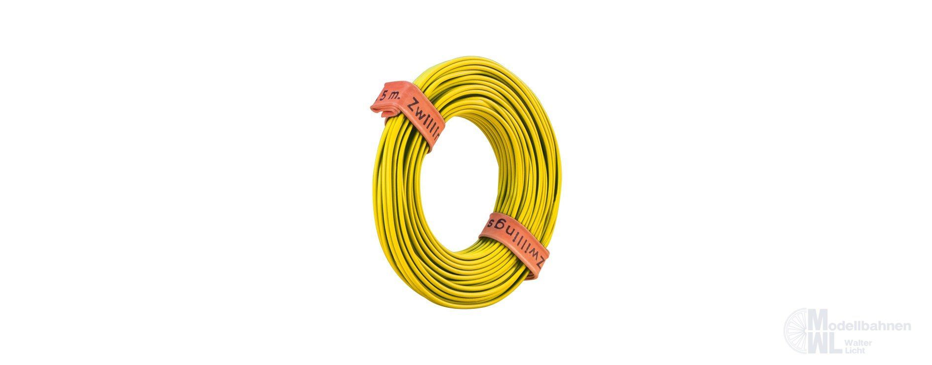 Brawa 3121 - Zwillingslitze gelb 5 Meter