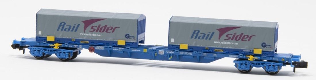 Arnold 6592 - Containertragwagen RENFE Ep.VI 2 x 22´Tarpaulin N 1:160