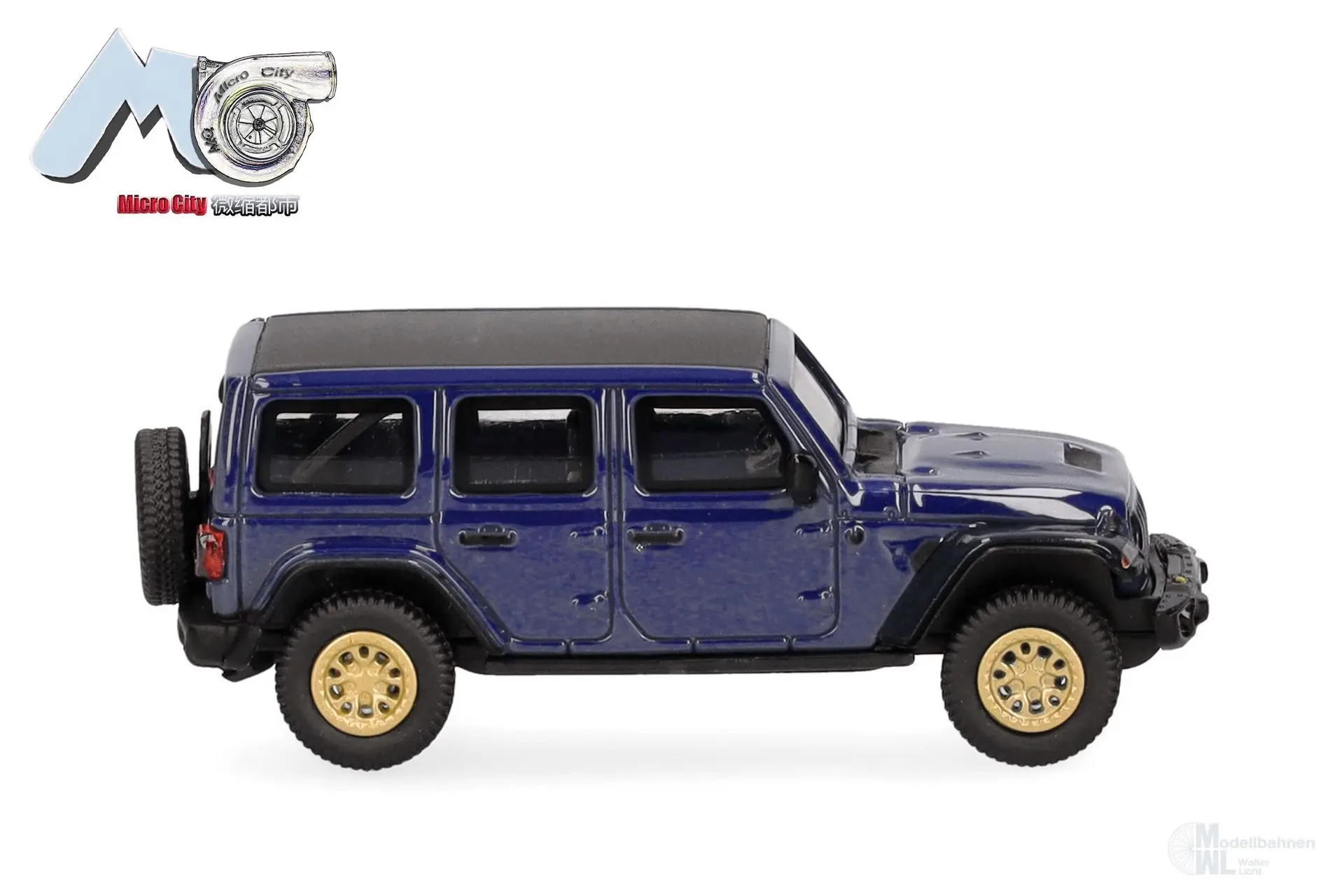 Herpa 87MC000013 - Jeep Wrangler blau (ab 2017) H0 1:87