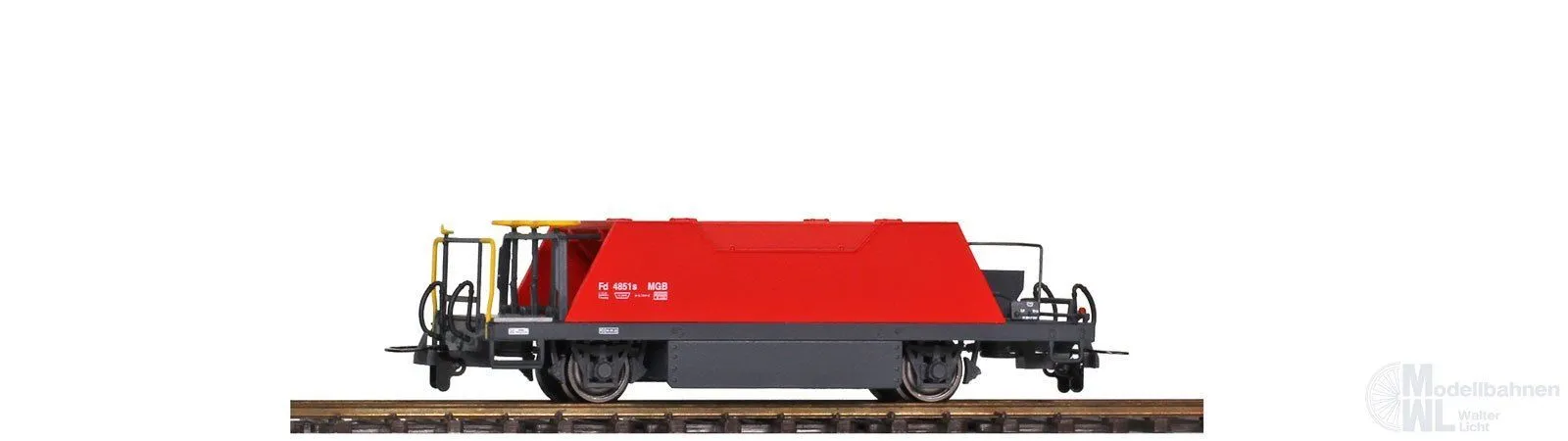 Bemo 2253271 - Schotterwagen MGB Ep.VI Fd 4851 rot H0m