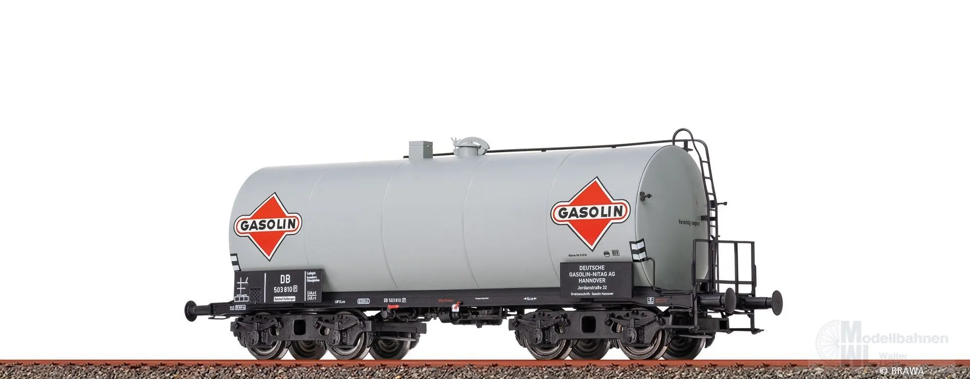 Brawa 49635 - Leichtbaukesselwagen DB Ep.III Gasolin H0/GL