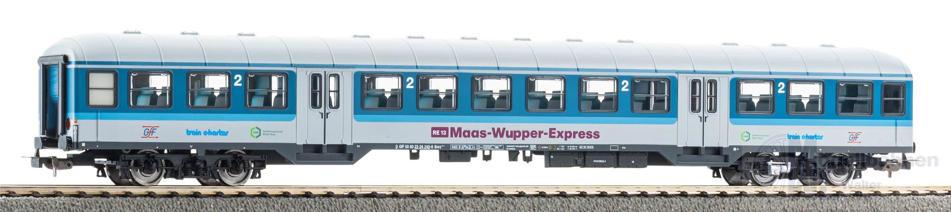 Piko 23604 - Personenwagen Maas-Wupper-Express Ep.VI N 2.Kl. H0/GL