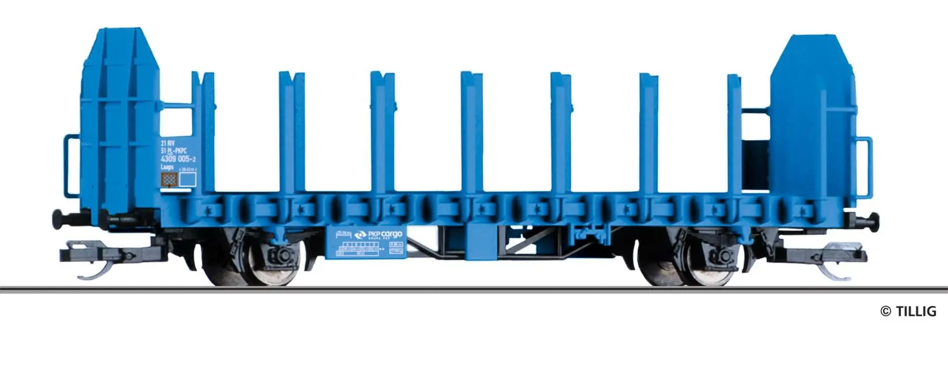 Tillig 14601 - START-Rungenwagen Laaps PKP Cargo Ep.VI TT 1:120