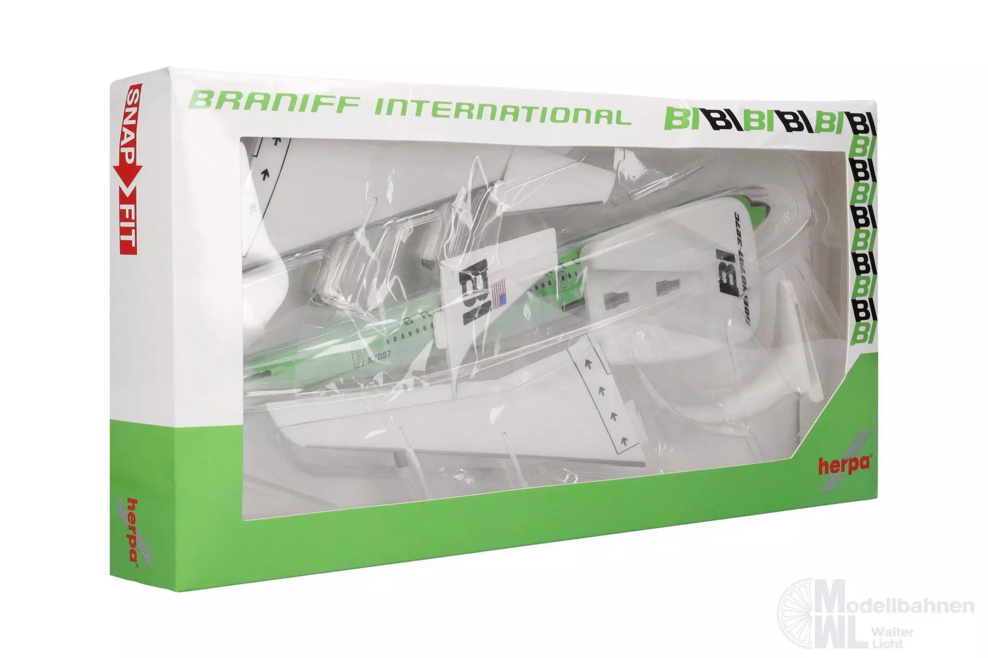 Herpa 614009 - Boeing 707-300 Braniff lime green 1:100