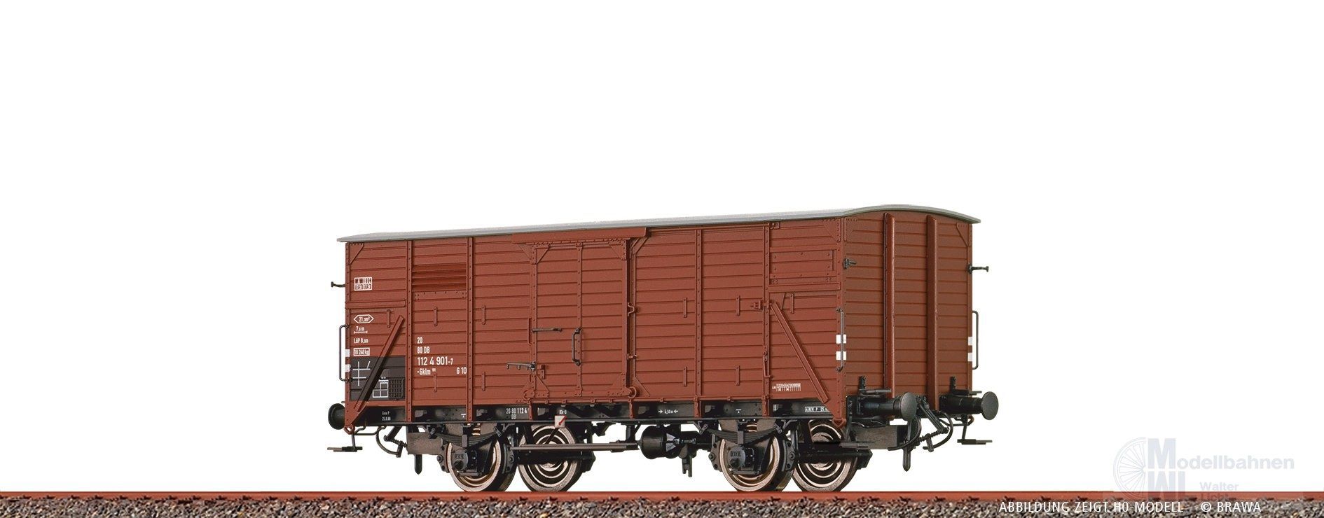 Brawa 67495 - Güterwagen ged. DB Ep.IV N 1:160