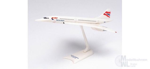 Herpa 613439 - British Airways Aérospatiale-BAC Concorde – G-BOAC 1:250