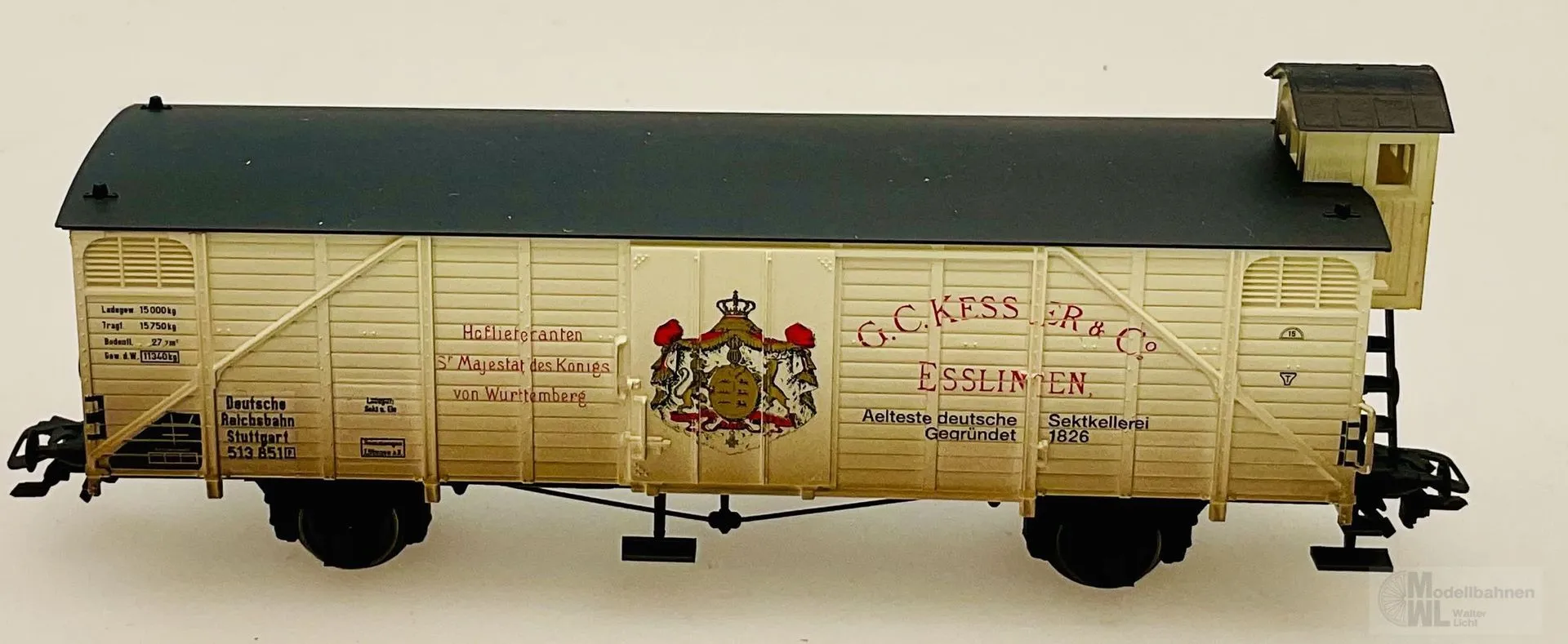 Märklin 45176 - MÄRKLIN - Güterwagen ged. DRG Ep.II Kessler Sekt H0/WS