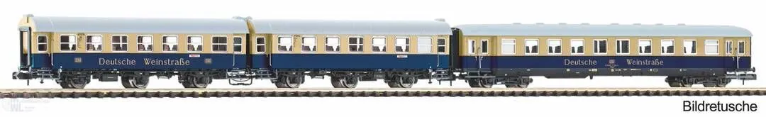 Piko 40630 - Personenwagen Set Weinstraße DB Ep.IV 3.tlg. N 1:160