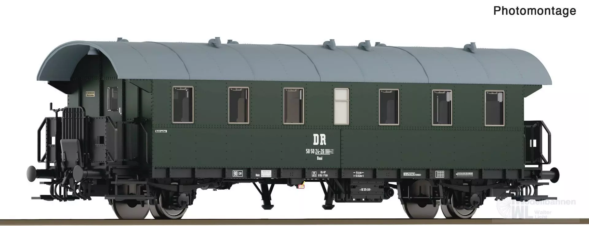 Roco 6280051 - Personenwagen Donnerbüchse DR Ep.IV 2.Kl. Bi 2. TT 1:120