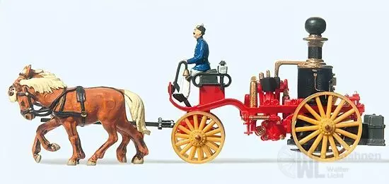 Preiser 30428 - Dampfspritze um 1900 Fertigmodell H0 1:87