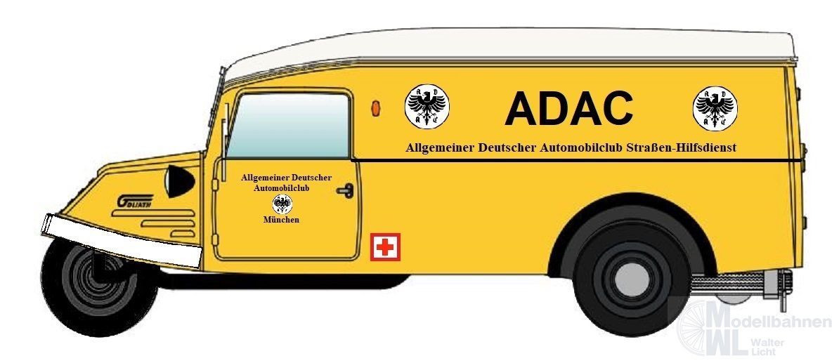 NPE NA88203 - Goliath GD 750 Kombi ADAC H0 1:87