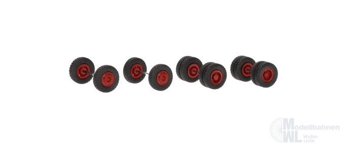 Herpa 87MBS026376 - Zubehör MBS Radsätze Mercedes-Benz LPS Stahl H0 1:87